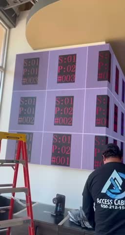 Meriwest Milpitas lobby video wall walkthrough