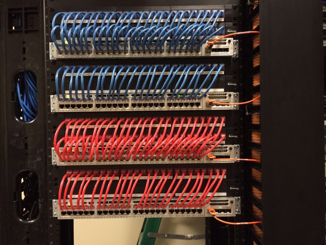 Belden certified rack and cable management installation